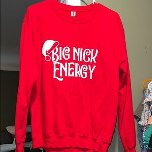 Gildan Red Crew Neck Sweater